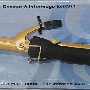 Gold and Black Curling Iron